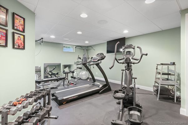 Fitness Equipment, Interior, Recessed Lighting
