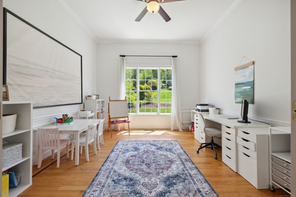 Home Office, Interior, Wood Texture Flooring