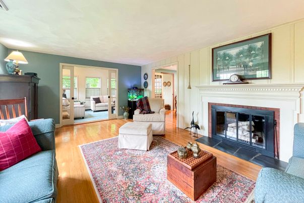 Fireplace, Interior, Living room, Wood Texture Flooring