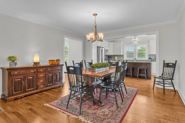 Chandelier, Dining room, Interior, Kitchen, Wood Texture Flooring