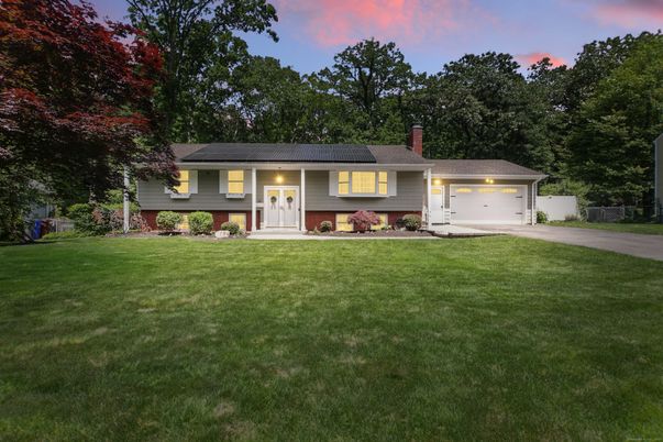 Attached, Backyard, Exterior, Facade, Solar Panels, Split Level