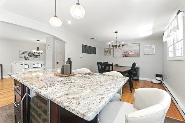 Chandelier, Dining room, Interior, Kitchen, Pendant Lights, Wood Texture Flooring
