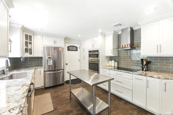Interior, Kitchen, Recessed Lighting, Stainless Steel Appliances