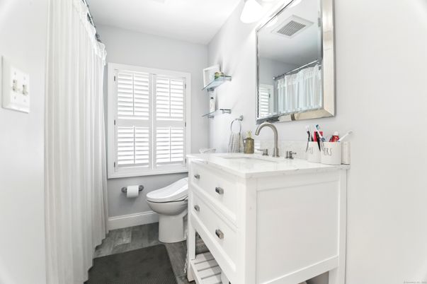 Bathroom, Interior, Wood Texture Flooring