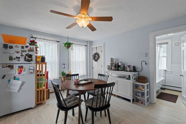 Dining room, Interior, Wood Texture Flooring