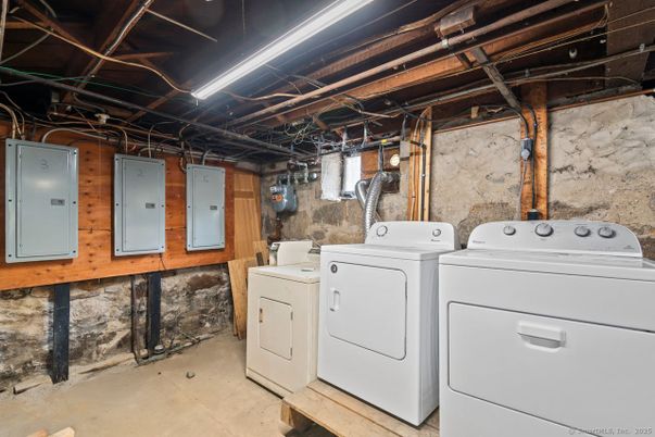 Interior, Stone Walls, Utility Closets, Washer