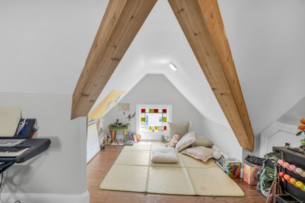 Bedroom, Interior, Wooden Beams, Wood Texture Flooring
