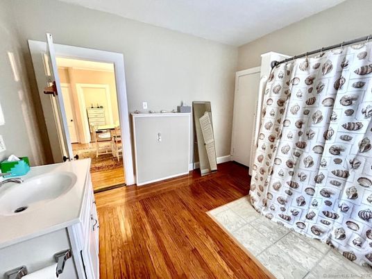 Bathroom, Interior, Wood Texture Flooring