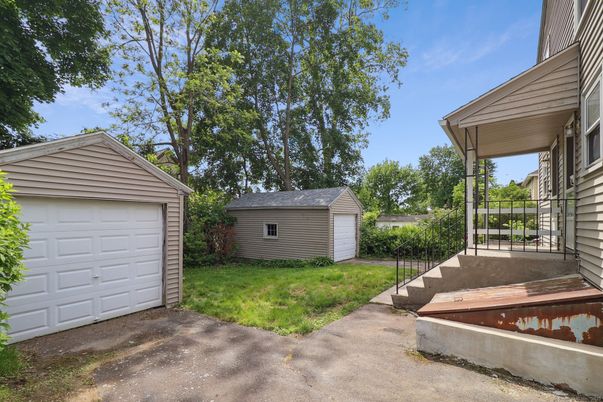Backyard, Detached Garage, Exterior