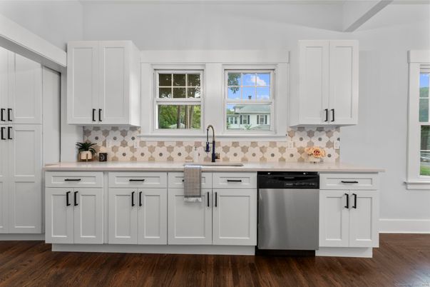 Interior, Kitchen, Wood Texture Flooring