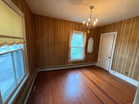 Chandelier, Empty room, Interior, Wood Texture Flooring, Wooden Walls
