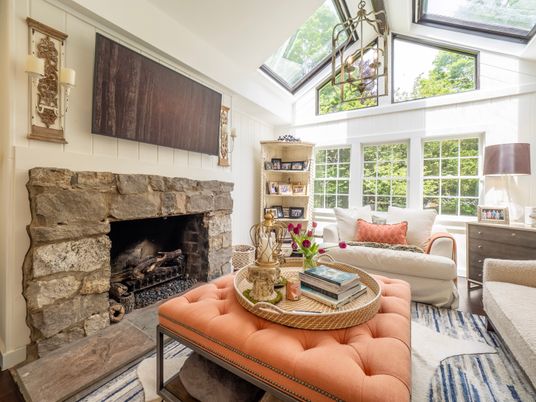 Fireplace, Interior, Living room, Wood Texture Flooring