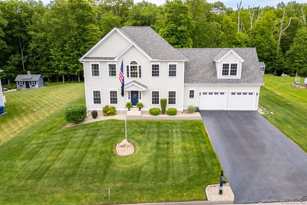 Attached, Backyard, Exterior, Facade, Farmhouse