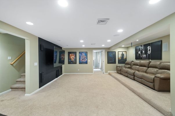 Interior, Living room, Recessed Lighting