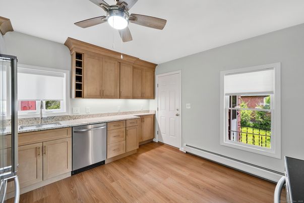Interior, Kitchen, Wood Texture Flooring