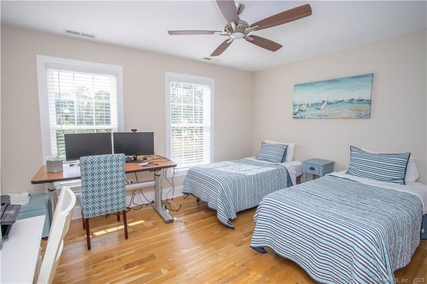 Bedroom, Home Office, Interior, Wood Texture Flooring