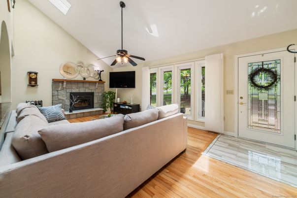 Fireplace, Interior, Living room, Wood Texture Flooring