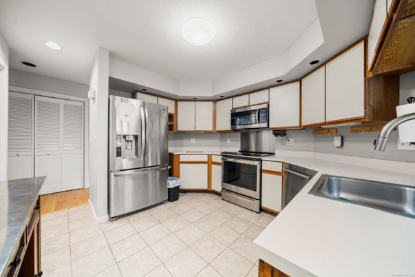 Interior, Kitchen, Recessed Lighting, Stainless Steel Appliances