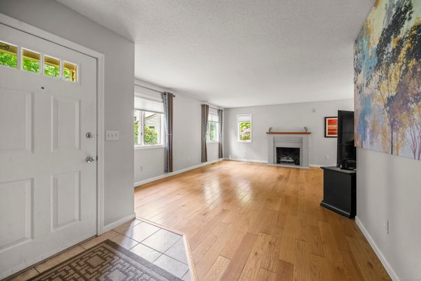 Empty room, Fireplace, Interior, Wood Texture Flooring
