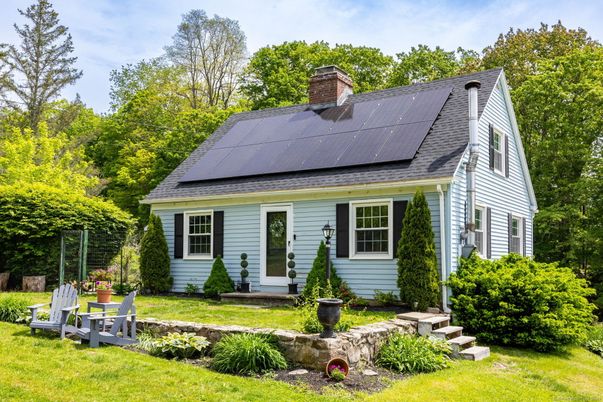 Backyard, Exterior, Facade, Solar Panels, Cape Cod