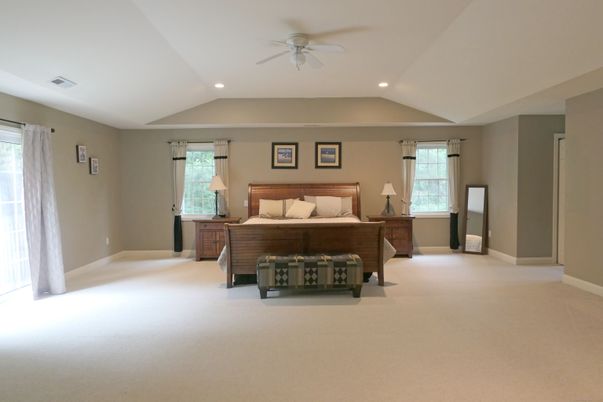 Bedroom, Interior, Recessed Lighting