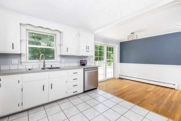Interior, Kitchen, Wood Texture Flooring