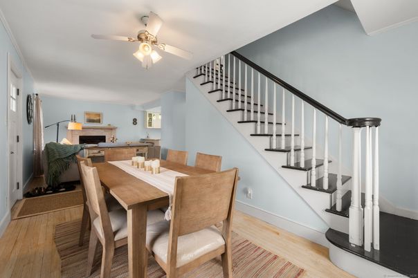 Dining room, Interior, Wood Texture Flooring