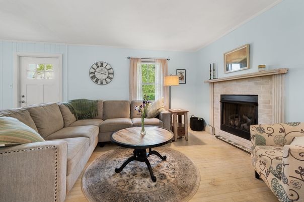 Fireplace, Interior, Living room, Wood Texture Flooring