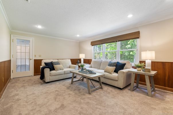 Interior, Living room, Recessed Lighting