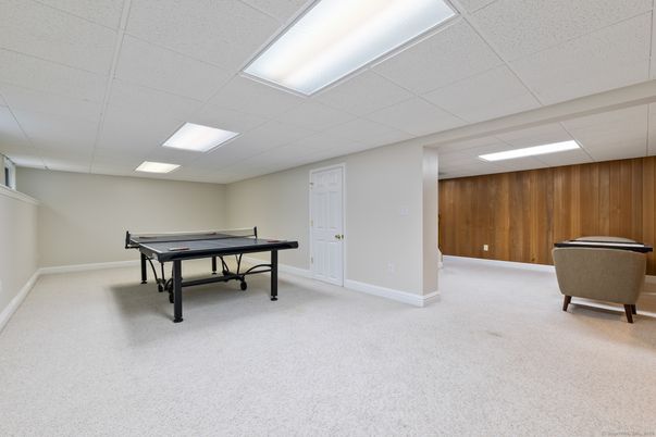 Game Room, Interior, Recessed Lighting, Wooden Walls