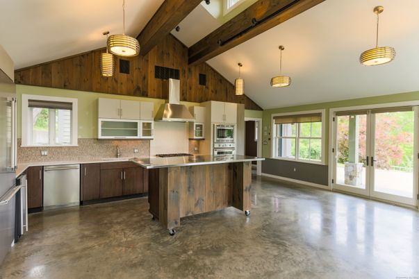 Interior, Kitchen, Pendant Lights, Stainless Steel Appliances