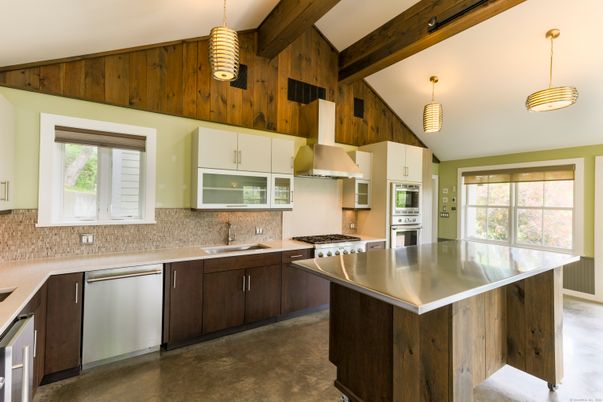 Interior, Kitchen, Pendant Lights, Stainless Steel Appliances