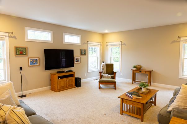 Interior, Living room, Recessed Lighting