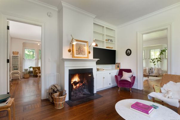 Fireplace, Interior, Living room, Wood Texture Flooring