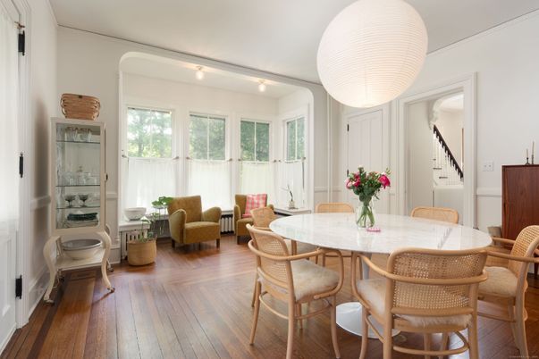 Dining room, Interior, Wood Texture Flooring