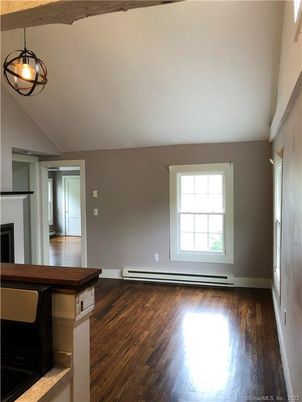 Empty room, Interior, Pendant Lights, Wood Texture Flooring