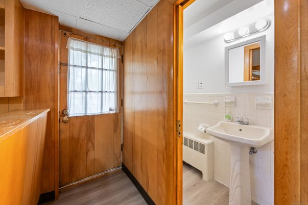 Bathroom, Interior, Wood Texture Flooring, Wooden Walls