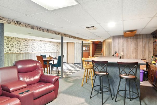 Home Theatre Room, Dining room, Interior, Recessed Lighting