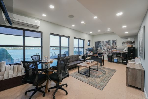 Home Office, Interior, Living room, Recessed Lighting, Water