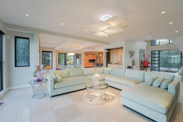 Interior, Kitchen, Living room, Recessed Lighting