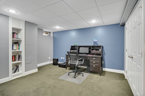 Home Office, Interior, Recessed Lighting
