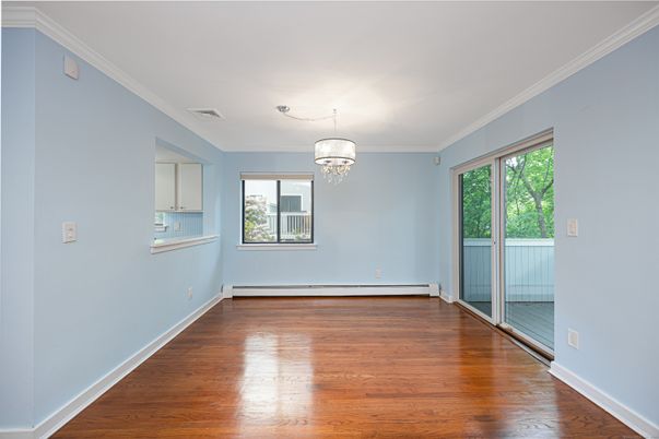 Chandelier, Empty room, Interior, Wood Texture Flooring