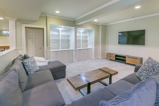 Interior, Living room, Recessed Lighting