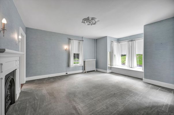 Empty room, Fireplace, Interior