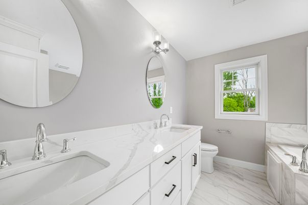 Bathroom, Dual Sink Vanities, Interior, Marble