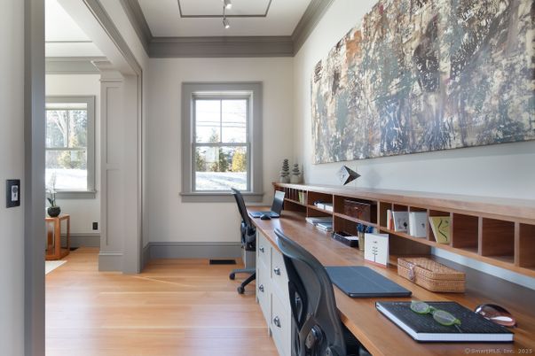 Home Office, Interior, Wood Texture Flooring