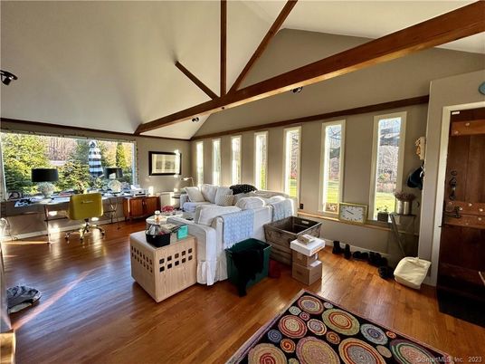 Bedroom, Home Office, Interior, Wooden Beams, Wood Texture Flooring