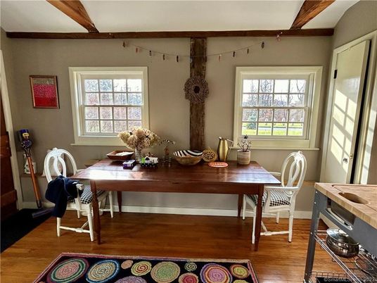 Dining room, Interior, Wood Texture Flooring