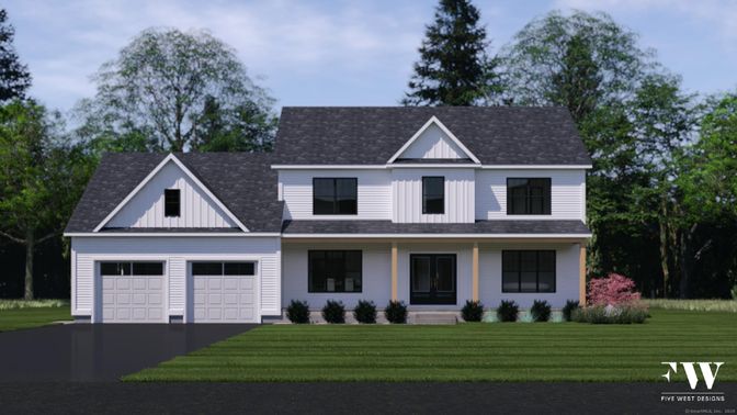 Attached, Exterior, Facade, Farmhouse
