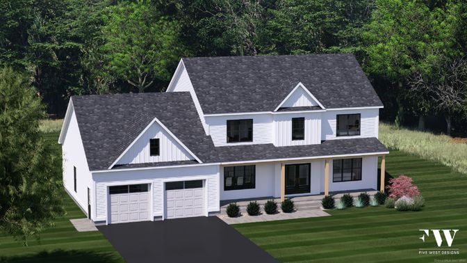 Attached, Exterior, Facade, Farmhouse